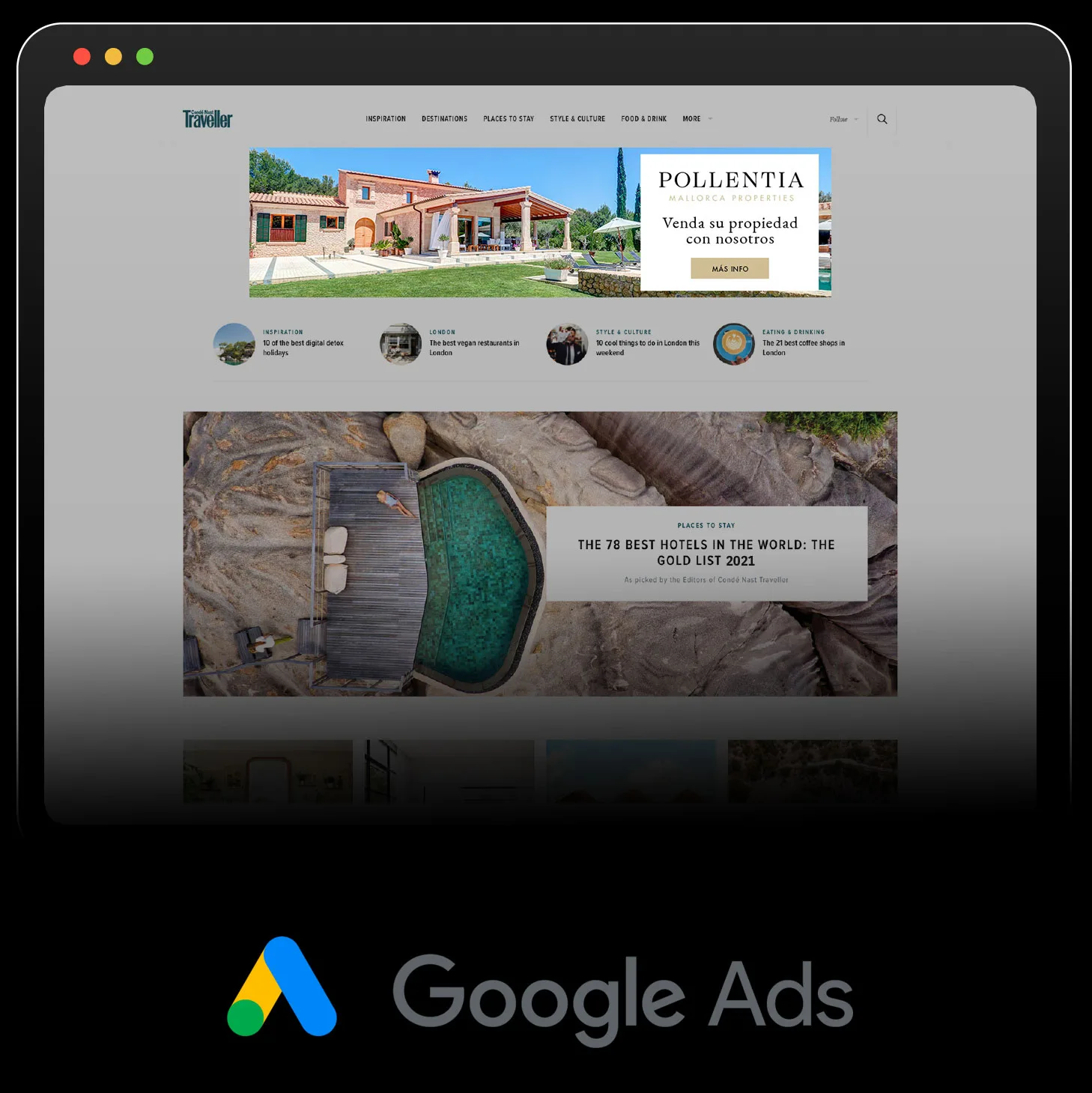 Pollentia properties Google displays